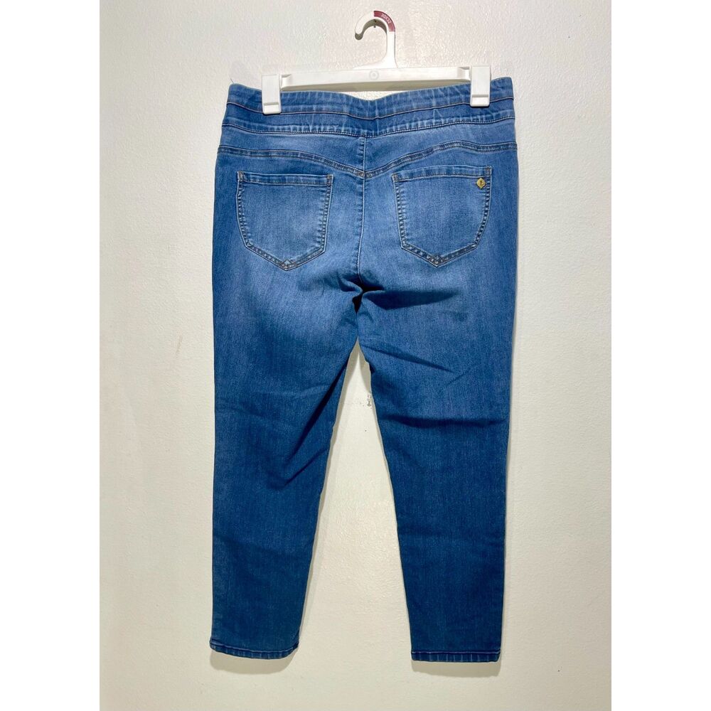 Democracy Ab Solution jeans medium wash straight leg blue denim casual women 14